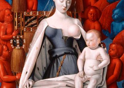 Jean Fouquet, Vierge allaitant, après 1450, Anvers