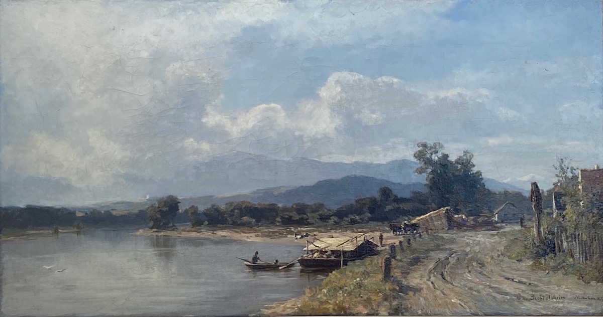 Gustav von Bechtolsheim -  Paysage de rivière